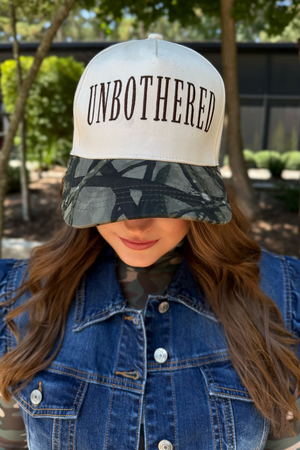 Unbothered Camo Baseball Hat