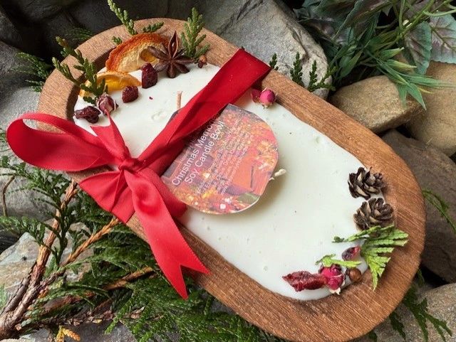 Christmas Memories 8.5” Dough Candle Bowl