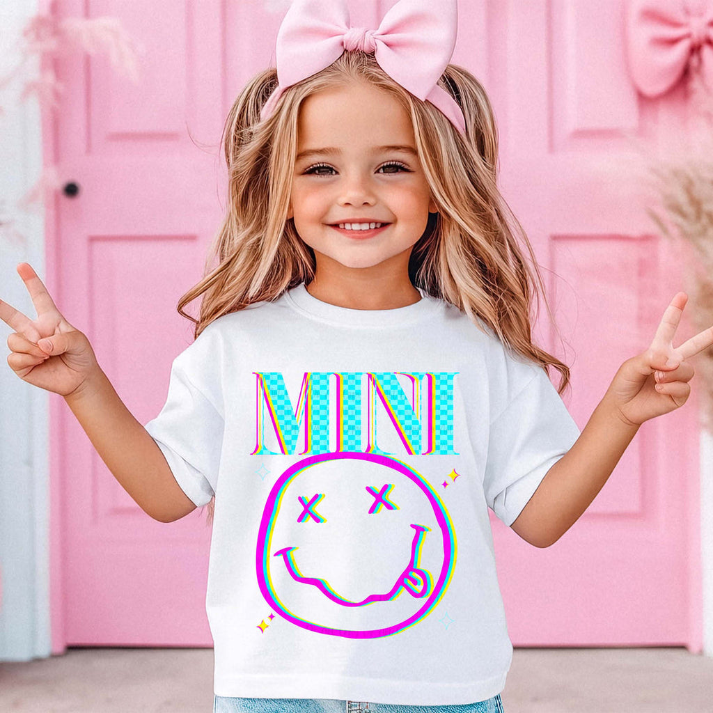 Mini Neon Retro White TODDLER/YOUTH T Shirt