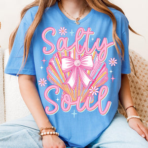 Salty Soul Flo Blue Unisex T Shirt