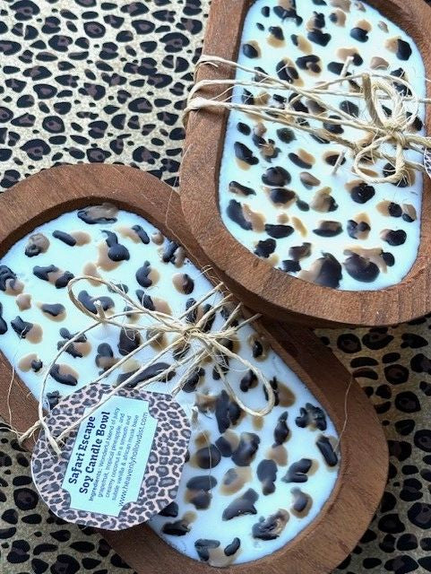Safari Escape 8.5” Dough Candle Bowl