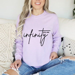 INFINITY HYPE GIRL Orchid Comfort Colors Unisex Long Sleeve