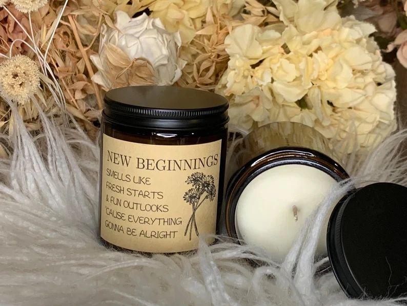 New Beginnings Inspiratonal Candle