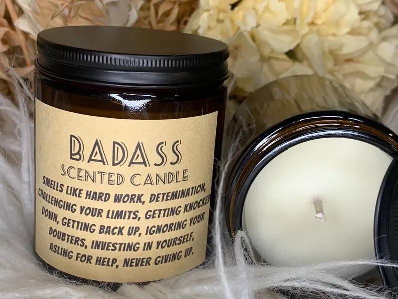 Badass Inspiratonal Candle