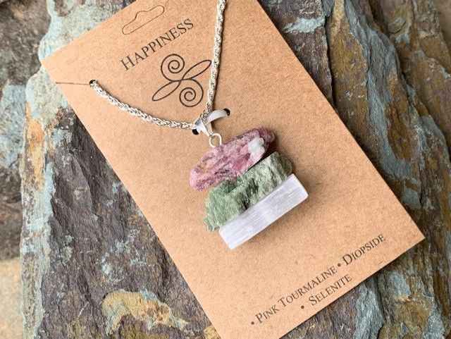 Happiness Stone Pendant Necklace