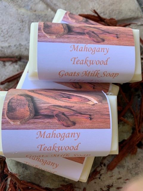 Mahogany Teakwood Goats Milk Soap