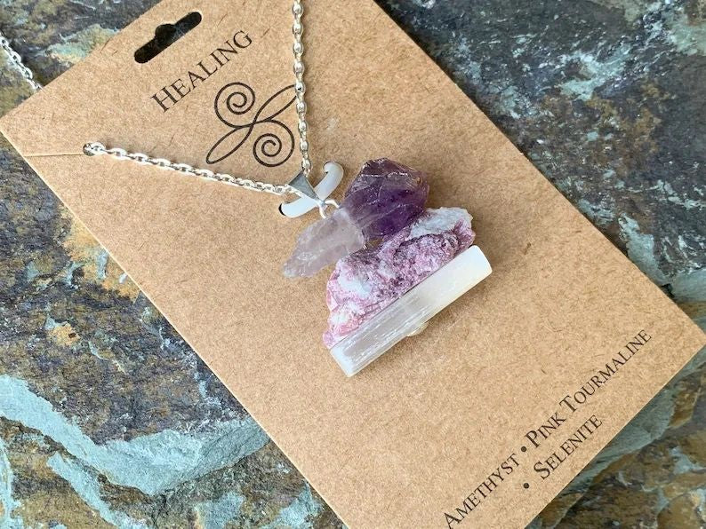 Healing Stone Pendant Necklace