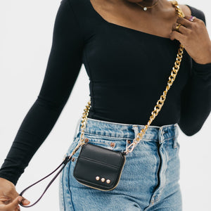 Winnie Wallet Black Chain Bag