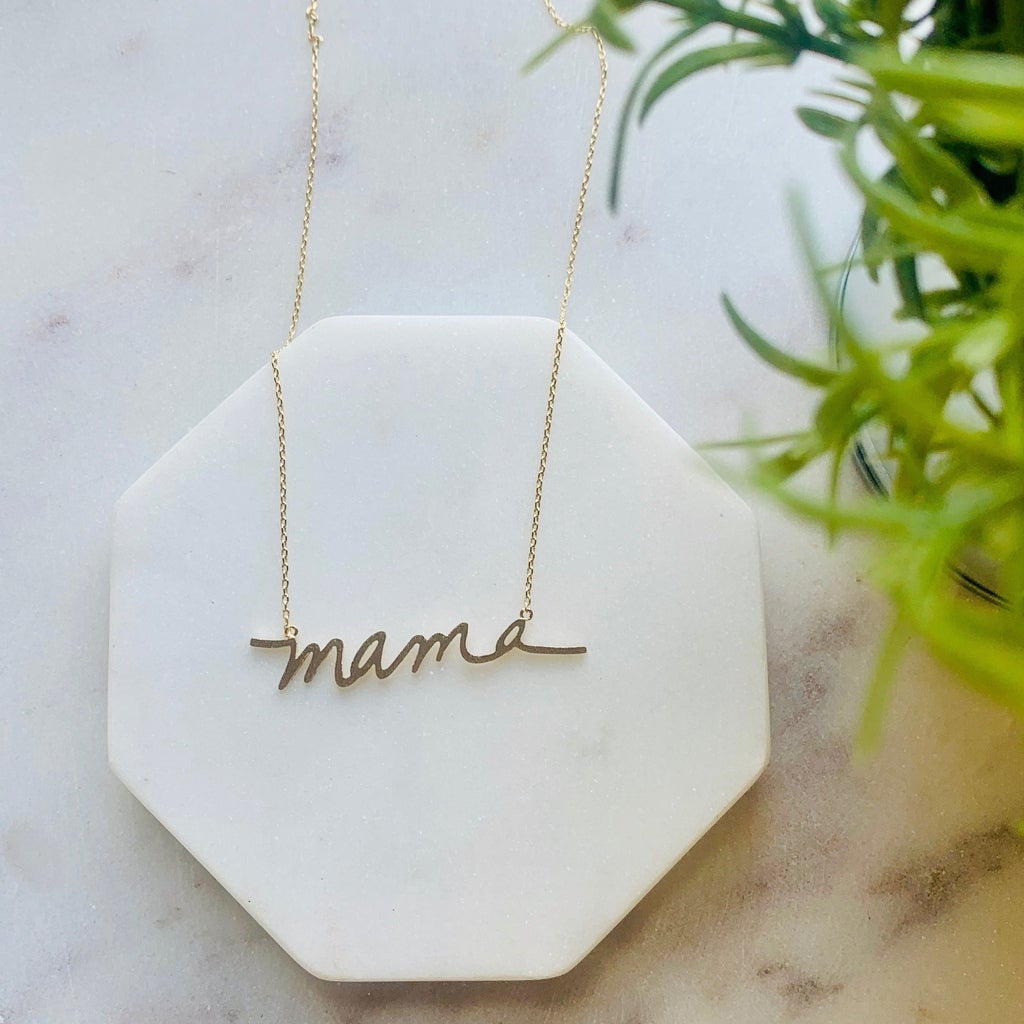 Mama Stainless Steel Necklace