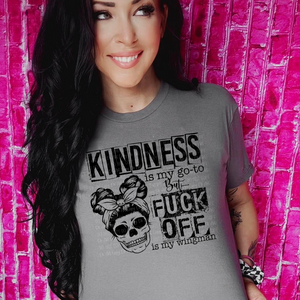 Kindness Is My Go To Gray Unisex T-Shirt