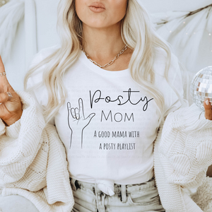 Posty Mom White Unisex T-Shirt