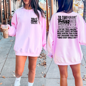 Mental Health Pink Unisex Sweatshirt