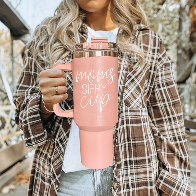 Mom’s Sippy Cup 40OZ Insulated Travel Mug