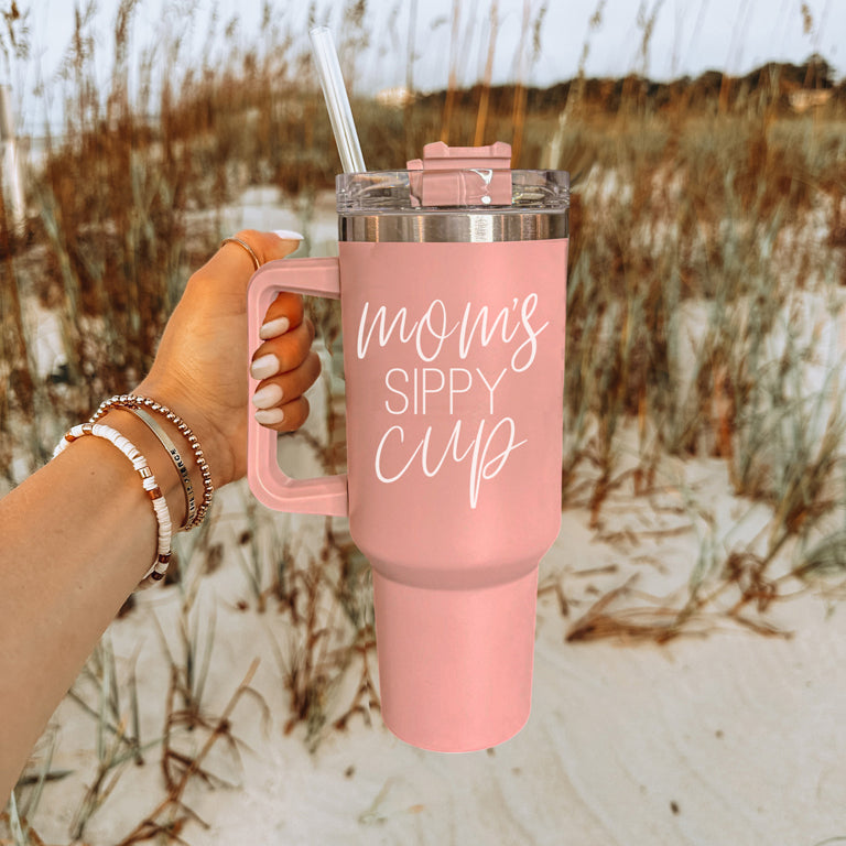Mom’s Sippy Cup 40OZ Insulated Travel Mug