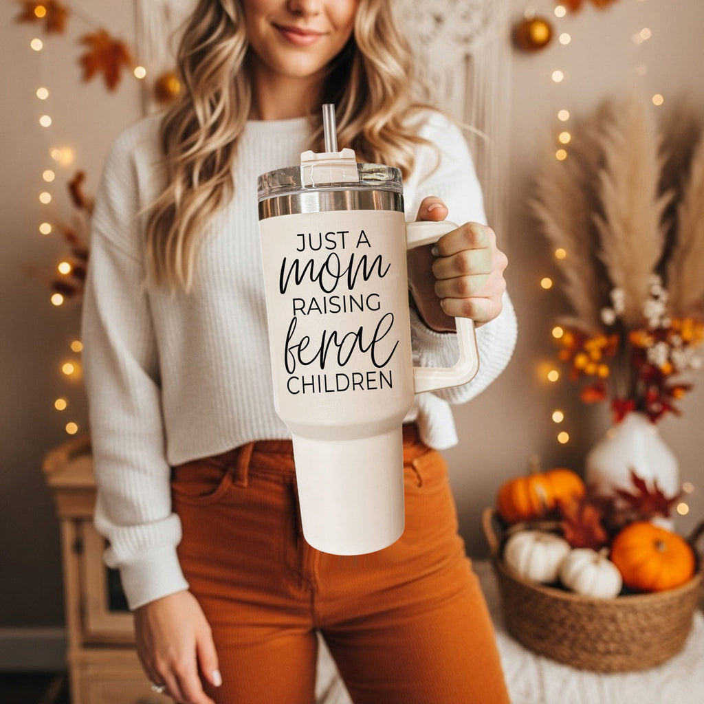 Feral Children 40OZ Insulated Travel Mug