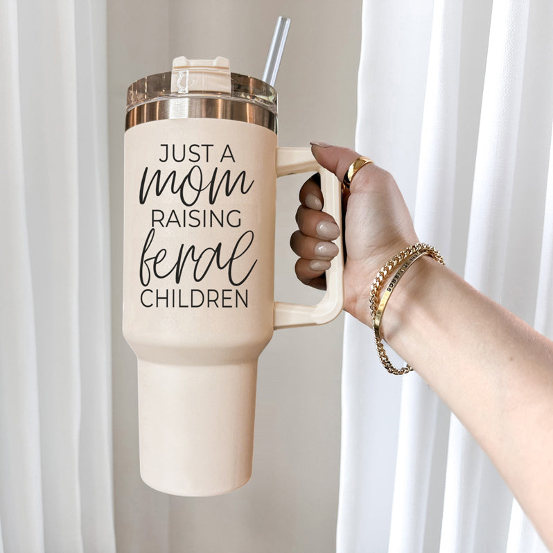 Feral Children 40OZ Insulated Travel Mug