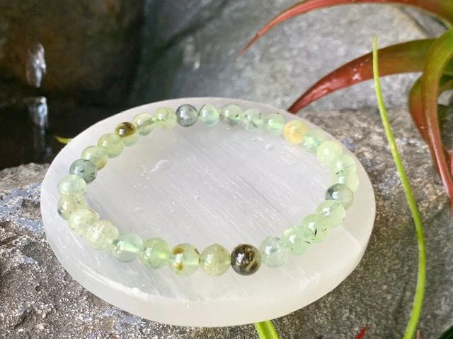Prehnite Healing Elastic Bracelet