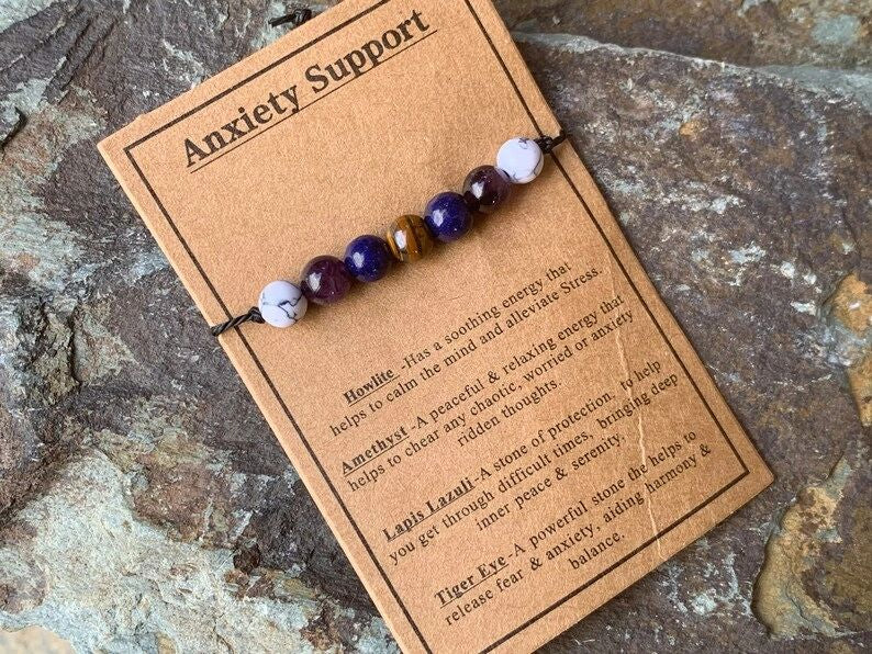 Calming Anxiety Support Crystal Bracelet