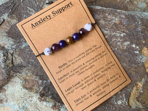 Calming Anxiety Support Crystal Bracelet