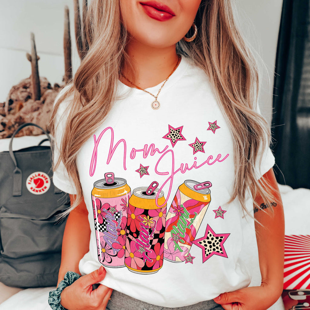 Mom Juice White Unisex Cotton T-Shirt