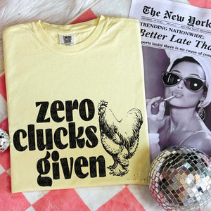 Zero Clucks Given Banana Unisex Cotton T-Shirt