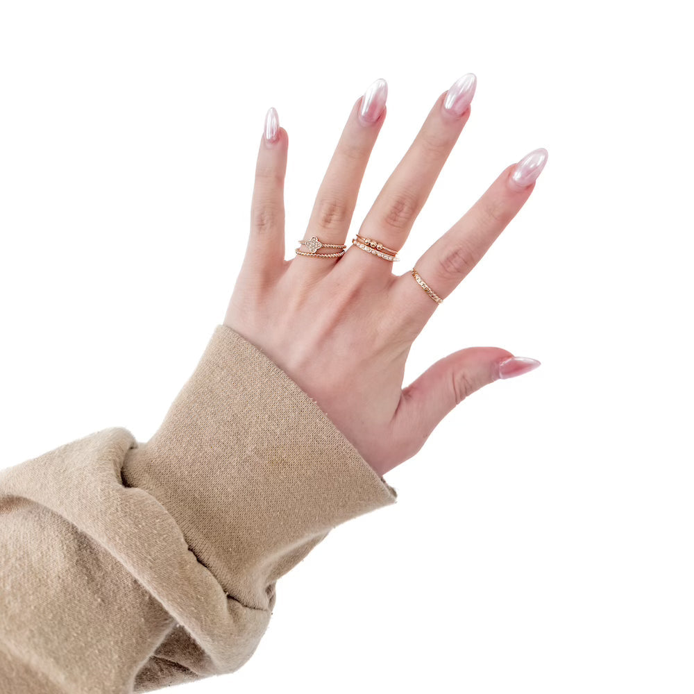 The Jorey Clover 5PC Ring Set