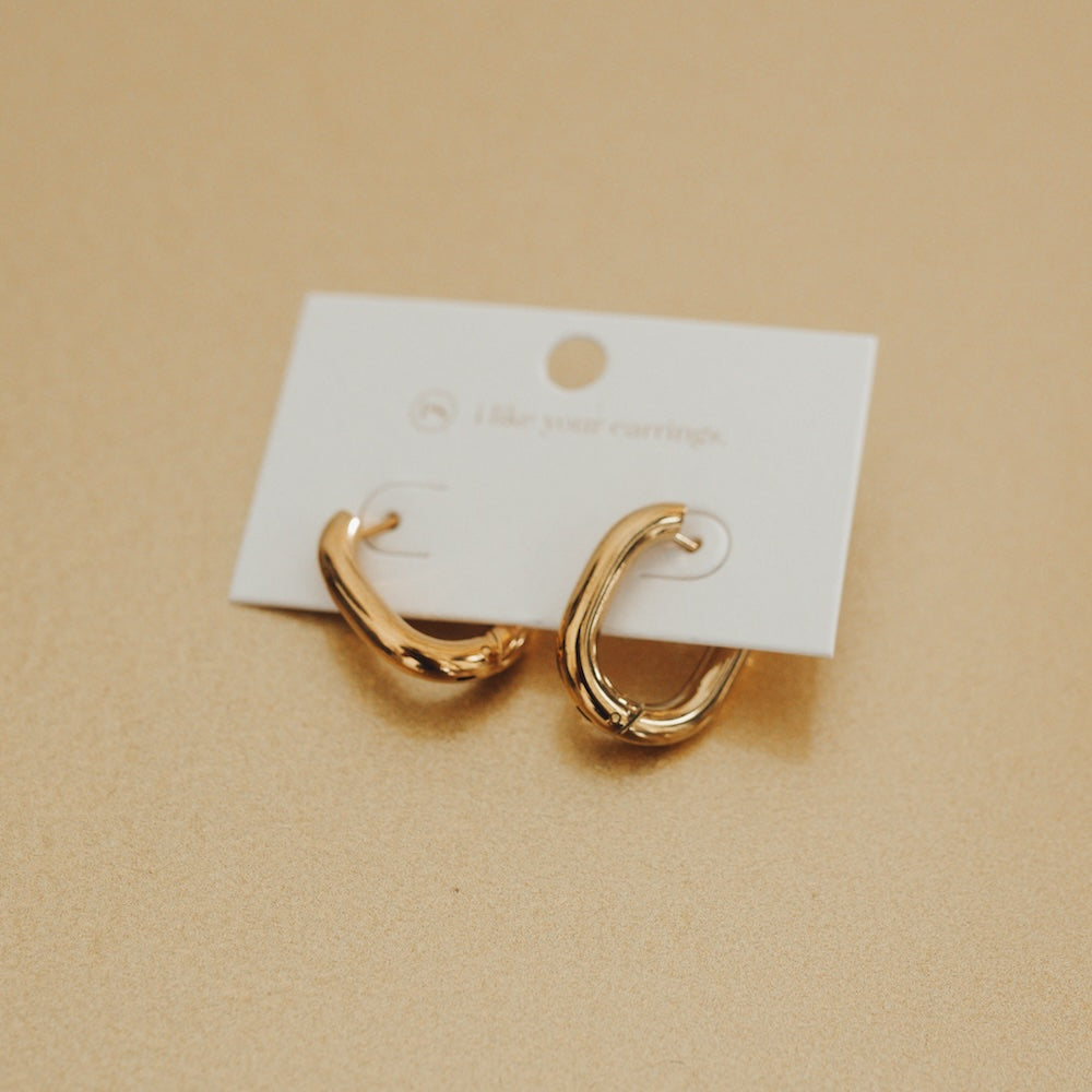 The Flirty Fantasy Oval Hoop Earrings