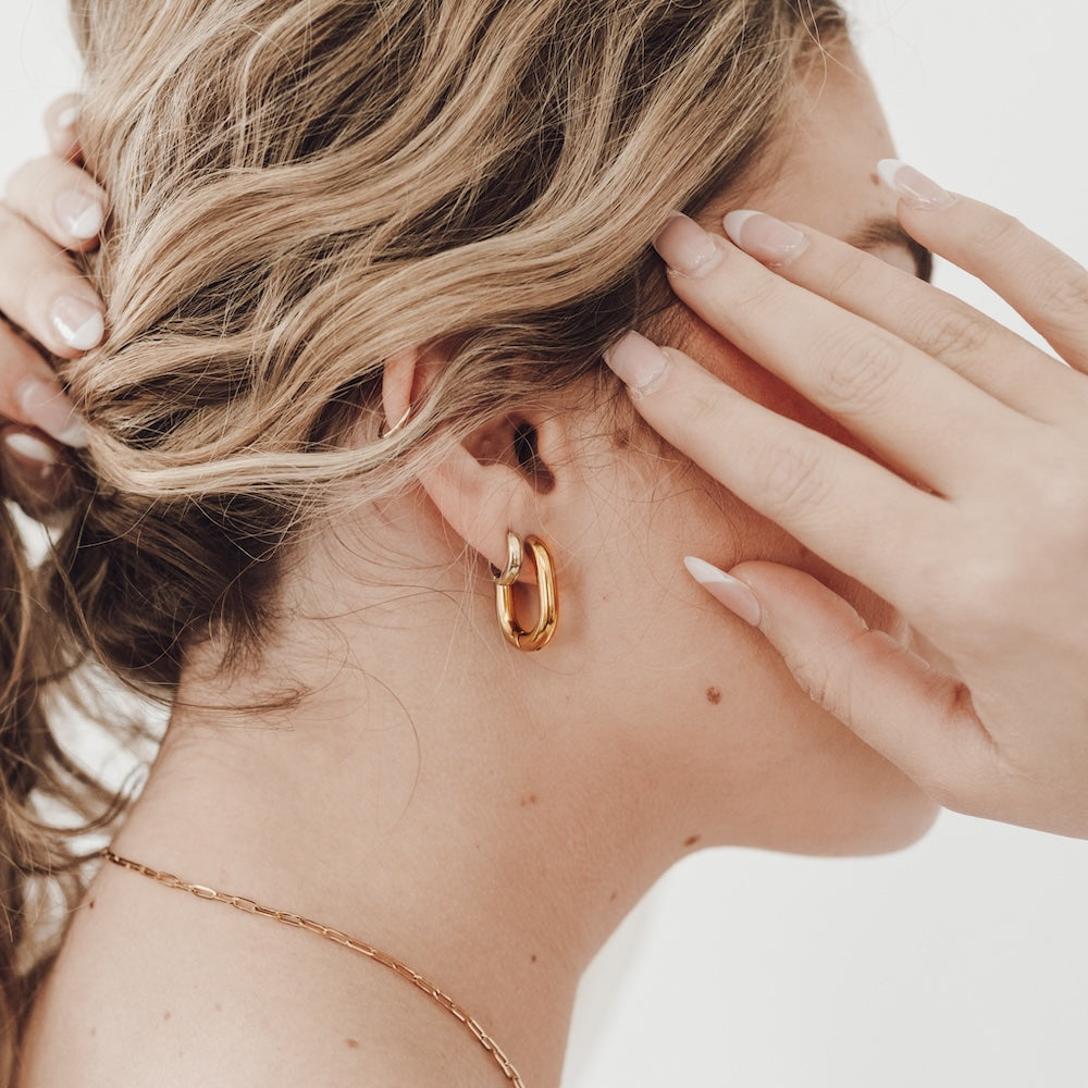 The Flirty Fantasy Oval Hoop Earrings