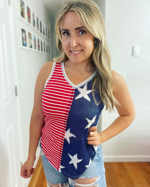 Stars And Stripes American Flag Tank Top