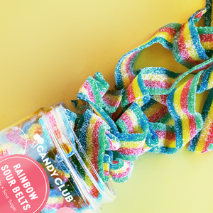 Rainbow Sour Belts Candy Club