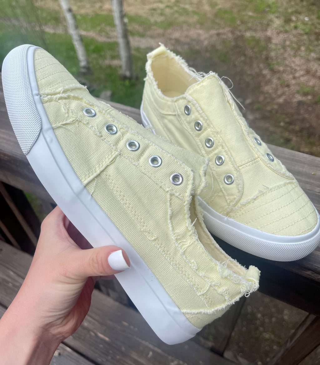 Butter Me Up Yellow Babalu Corky’s Sneakers