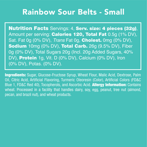 Rainbow Sour Belts Candy Club