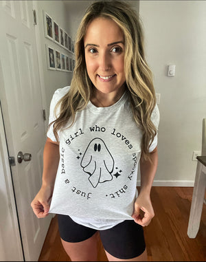 Just A Basic Girl That Loves Spooky Shit Unisex Graphic T Shirt