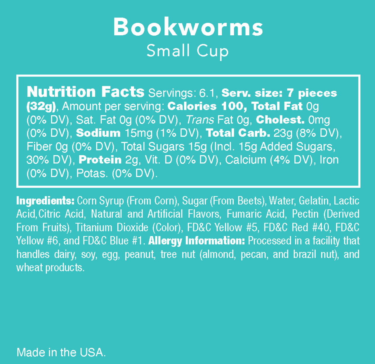 Sour Gummy Bookworms Candy Club