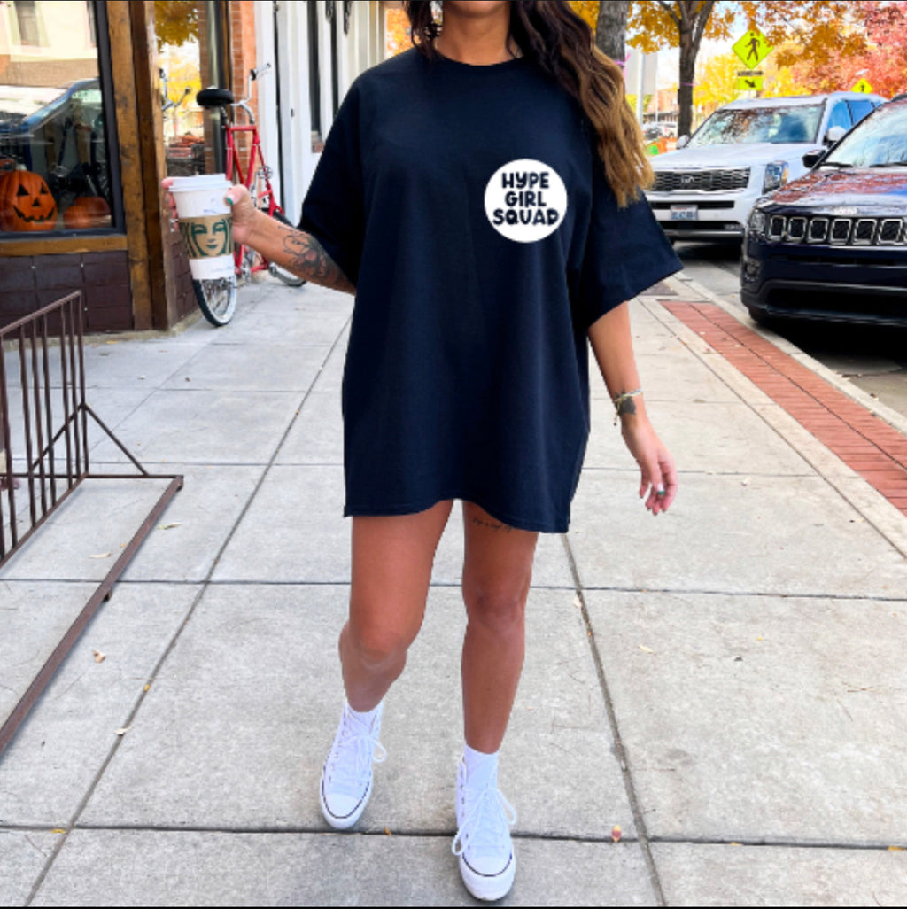 Hype Girl Squad Black Unisex Cotton T-Shirt