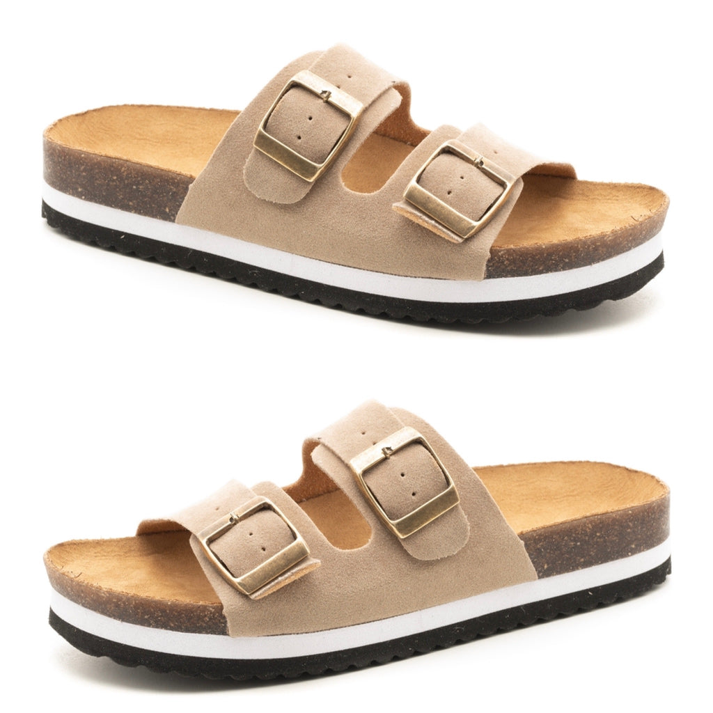 Tan Suede Beach Babe Corky’s Sandals