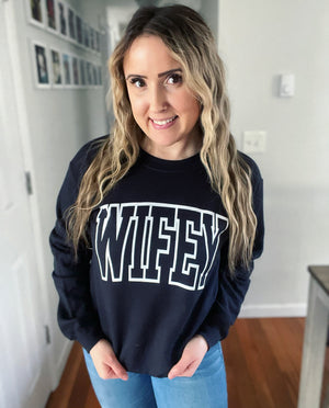 Wifey Full Size UNISEX Fleece Sweatshirt