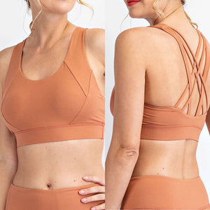 Dessert Sun Criss Cross Bralette Sports Bra