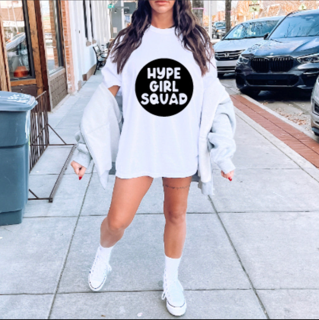 Hype Girl Squad White Unisex Cotton T-Shirt