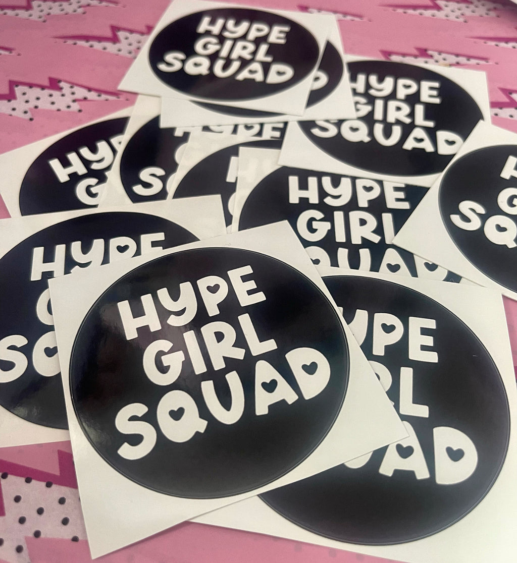Hype Girl Squad Infinity Boutique Glossy Sticker
