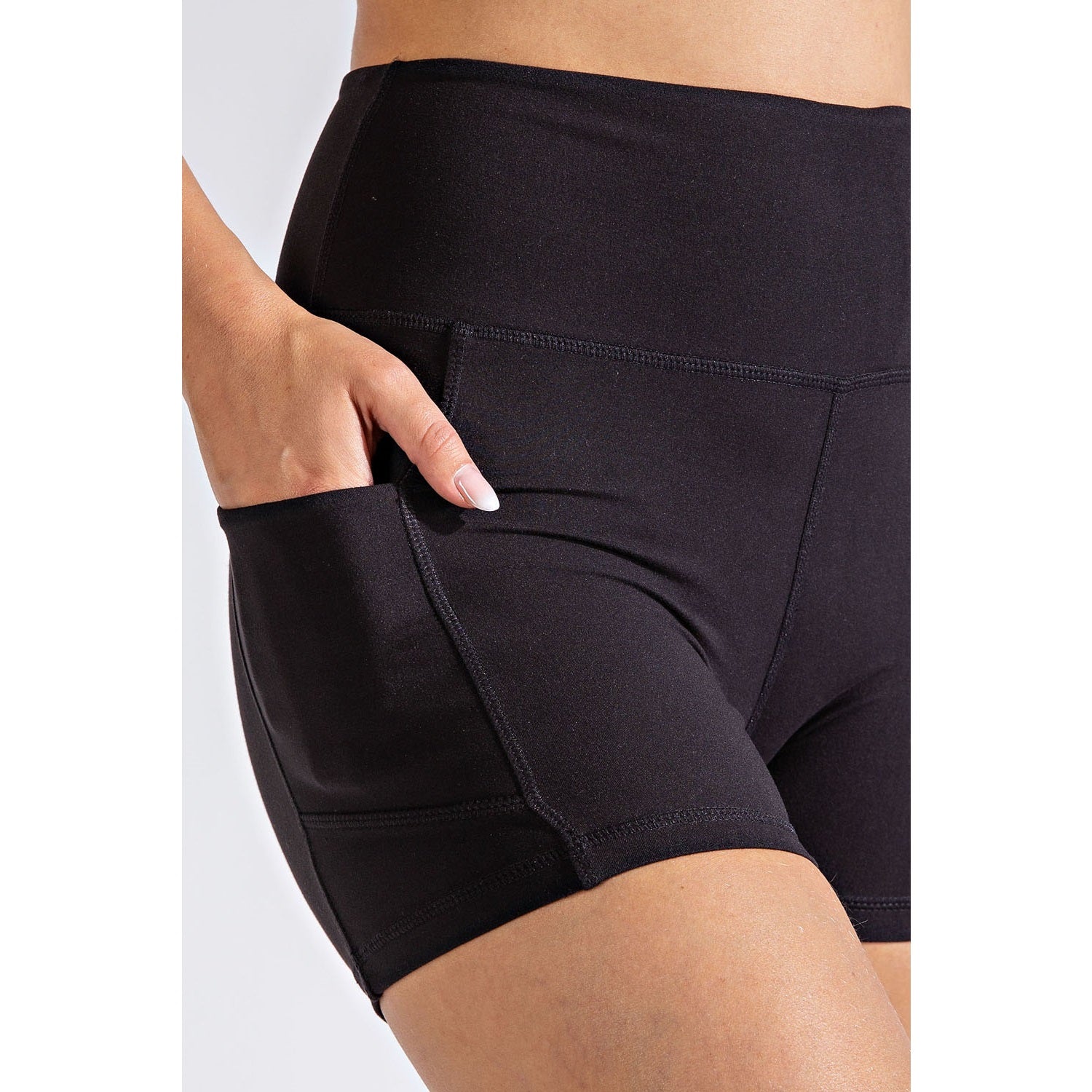 Black Active 4in Shorts With Pockets
