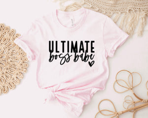 Ultimate Boss Babe Soft Pink Unisex Cotton T-Shirt